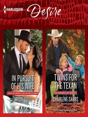 cover image of In Pursuit of His Wife & Twins for the Texan
